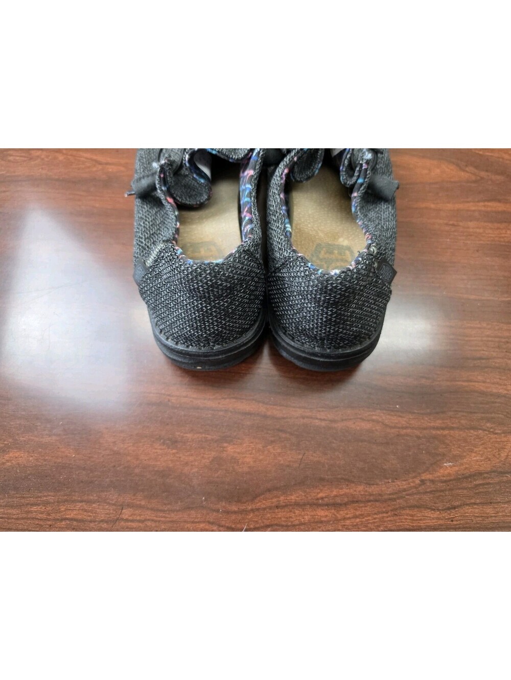 Hey Dude Wendy Micro Total Black SZ 8 Slip On Shoes Loafers Urban Casual Comfort - Picture 4 of 7